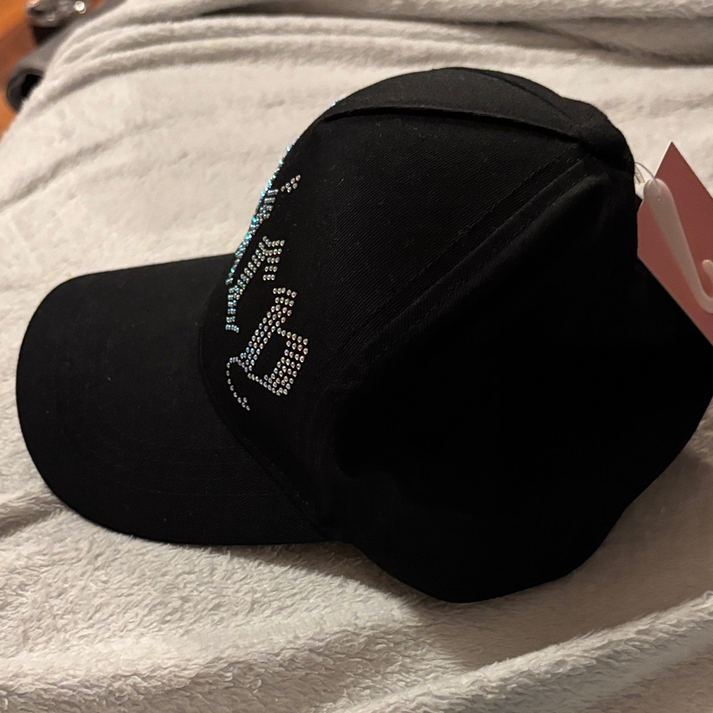 Juicy Couture Black SnapBack Cap with Rhinestone Logo BRAND NEW WITH TAGS - Picture 9 of 13